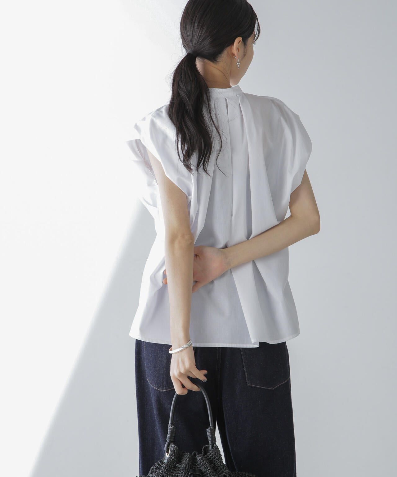 フレンチスリーブバルーンシャツ 6734121311