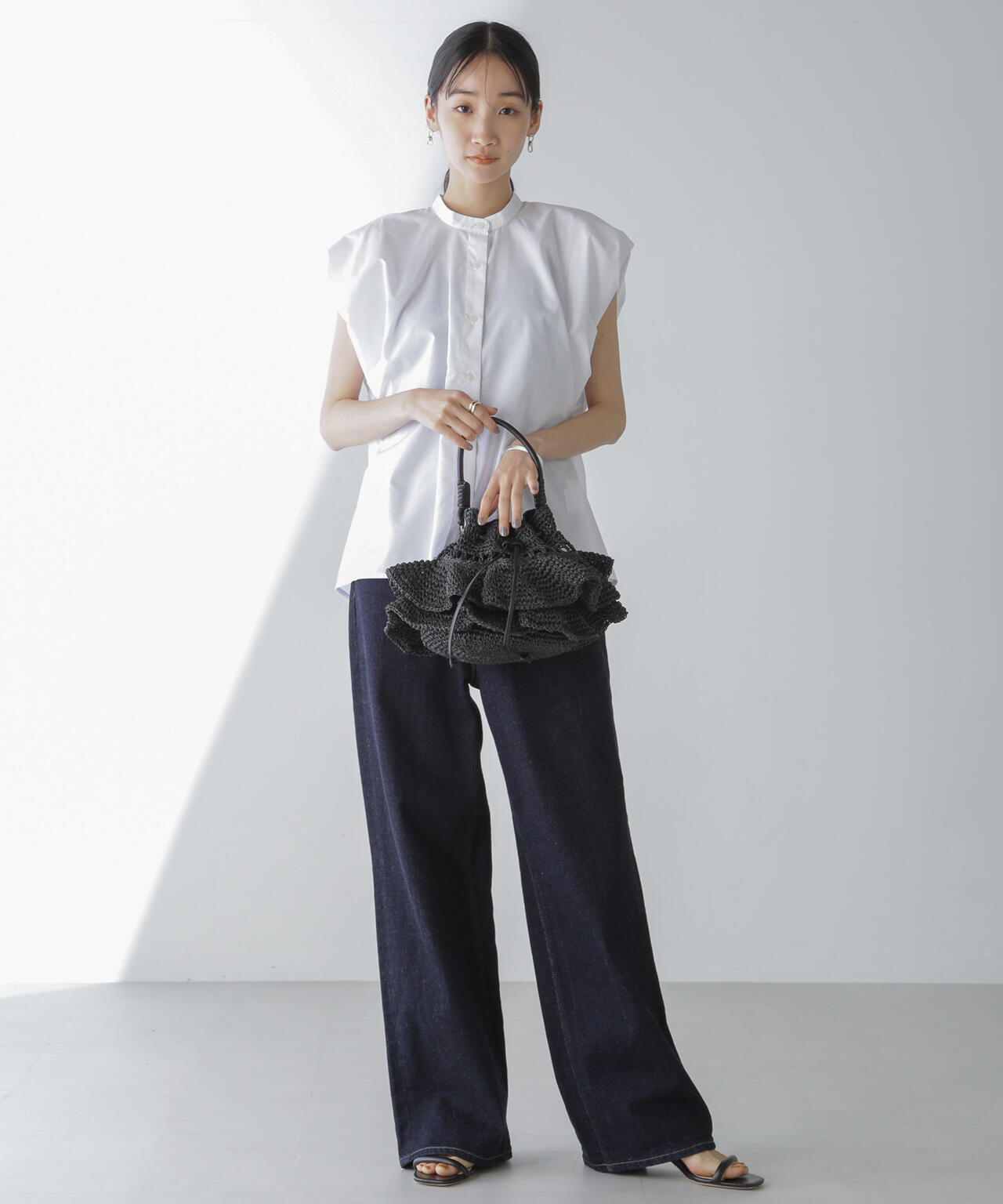 フレンチスリーブバルーンシャツ 6734121311