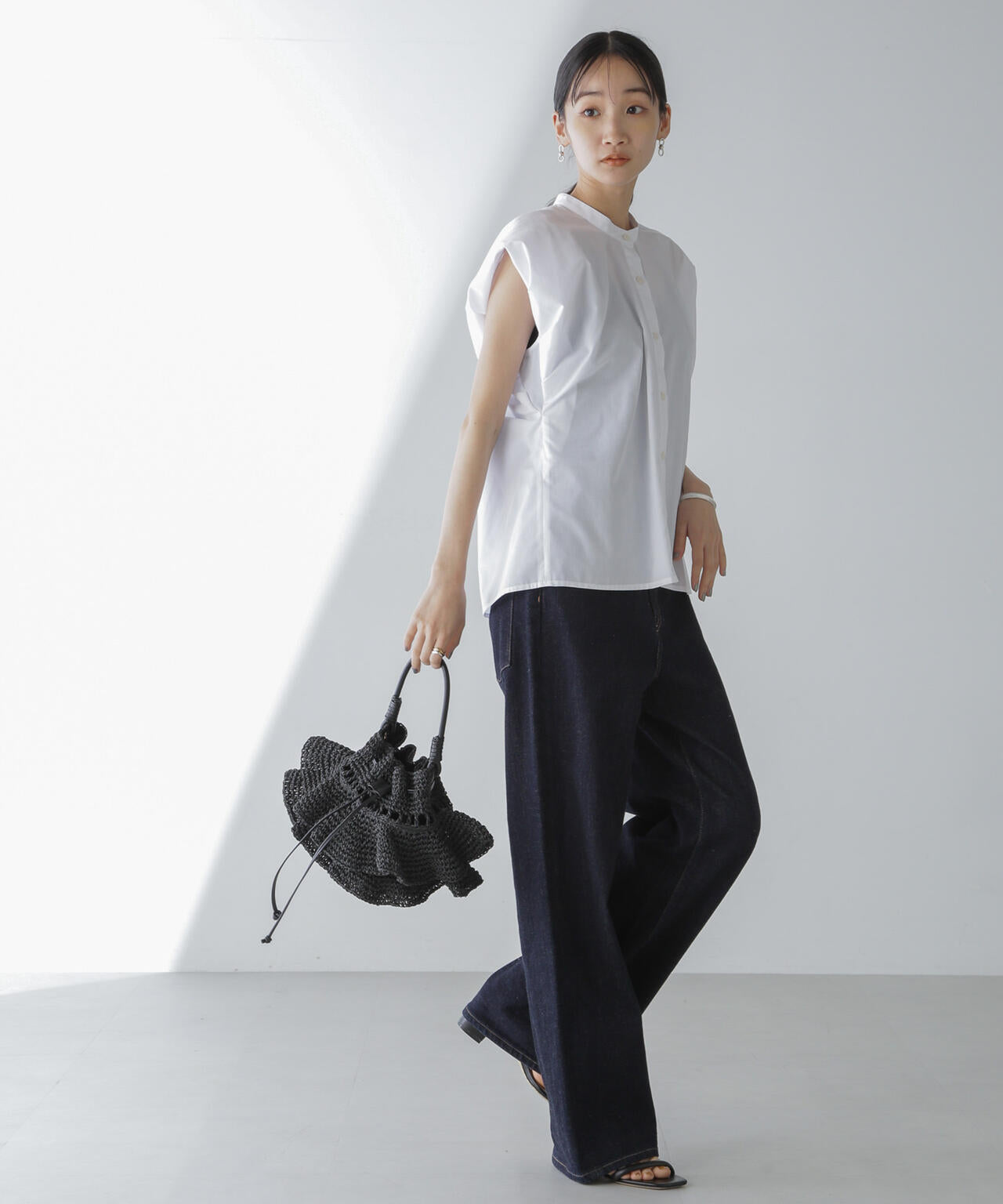 フレンチスリーブバルーンシャツ 6734121311