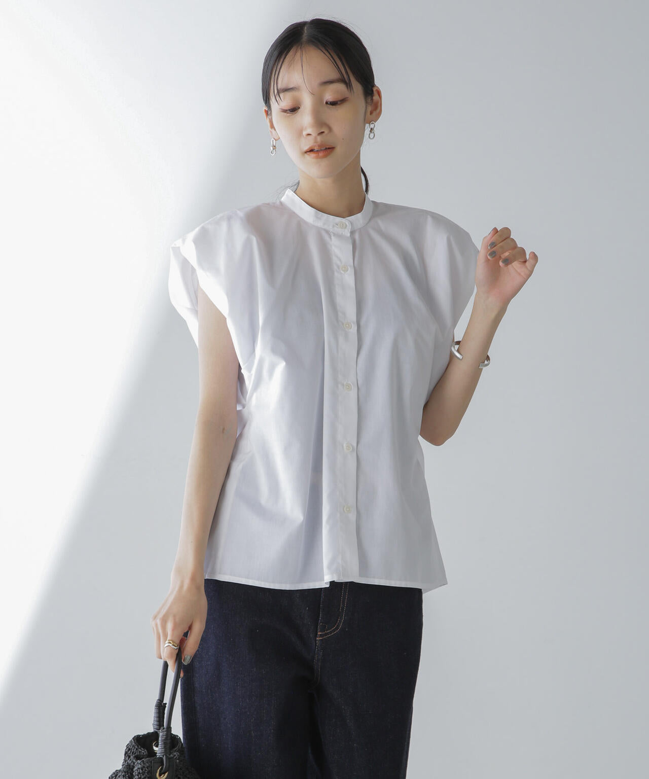 フレンチスリーブバルーンシャツ 6734121311