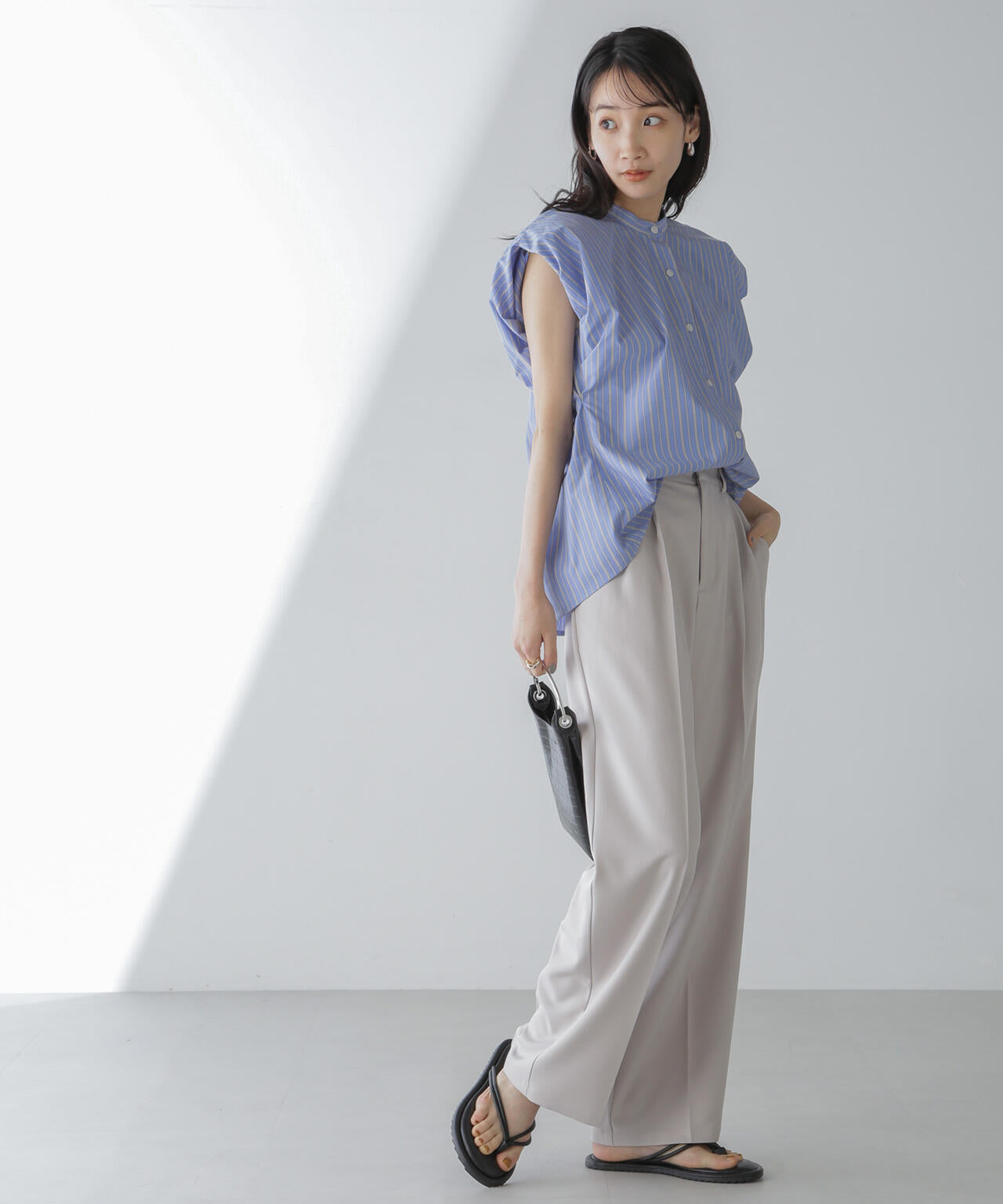 フレンチスリーブバルーンシャツ 6734121311