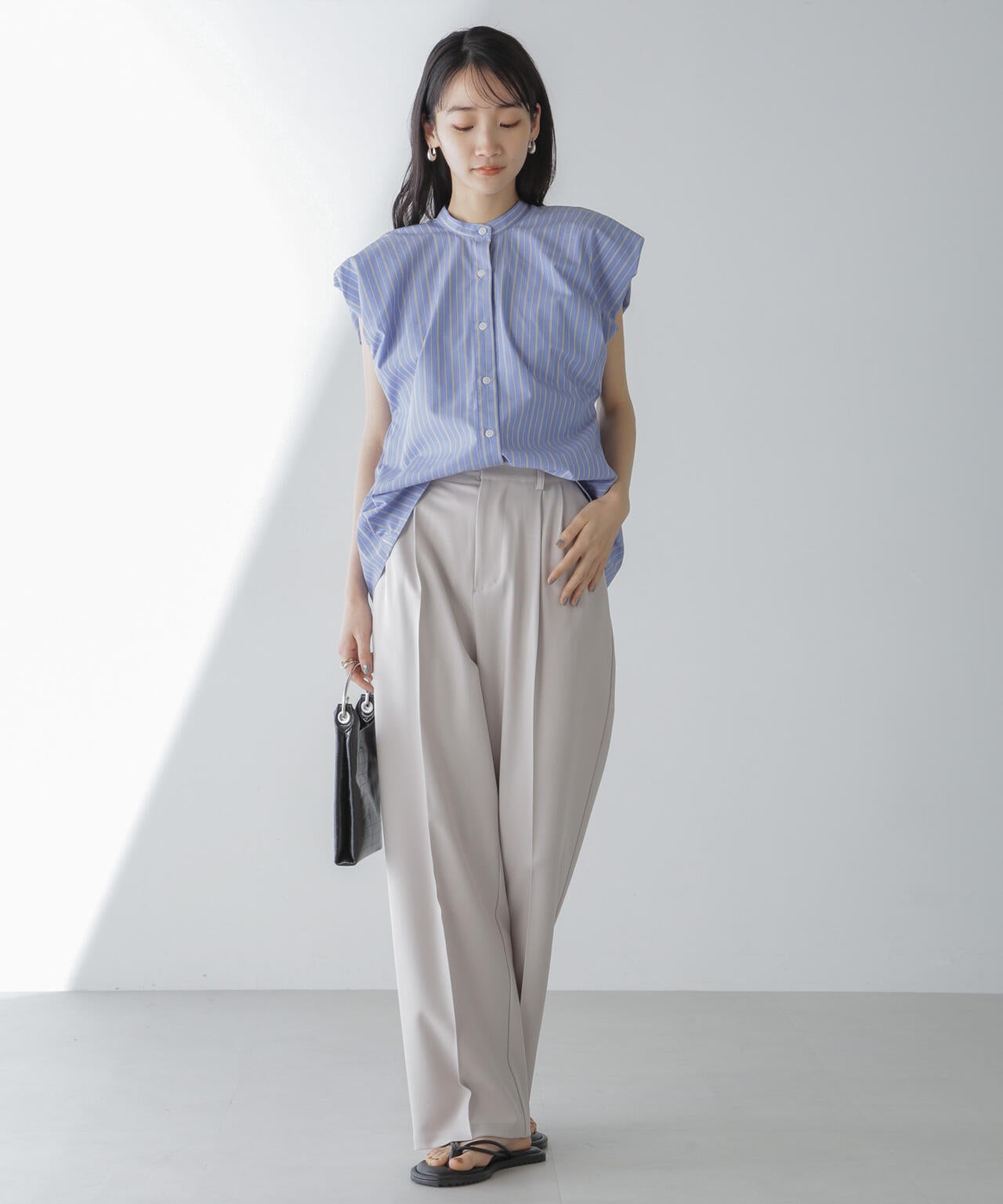 フレンチスリーブバルーンシャツ 6734121311