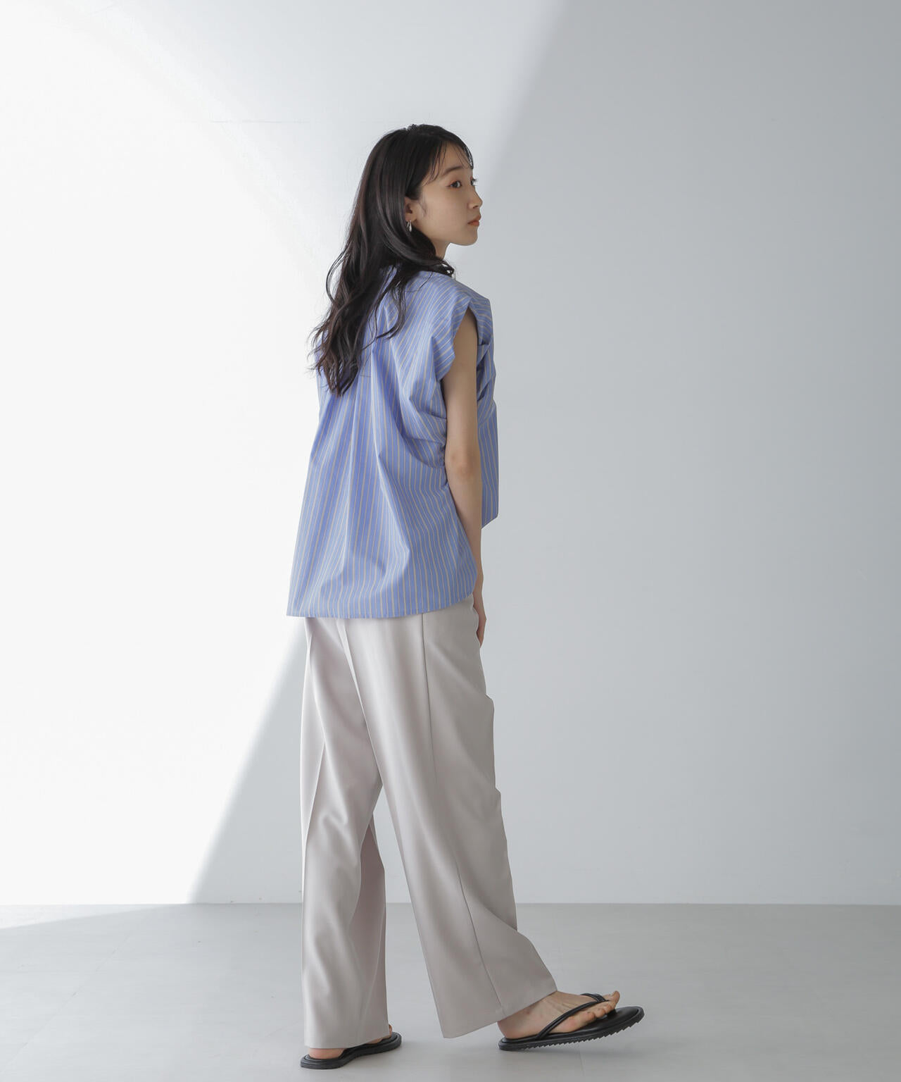 フレンチスリーブバルーンシャツ 6734121311