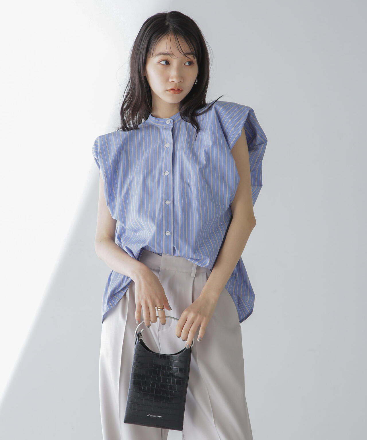 フレンチスリーブバルーンシャツ 6734121311