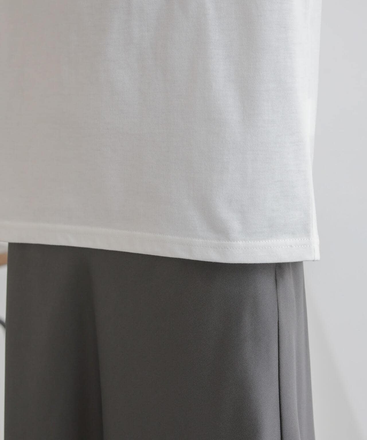 ニットベスト×ロングTシャツ アンサンブルセット 6734122327