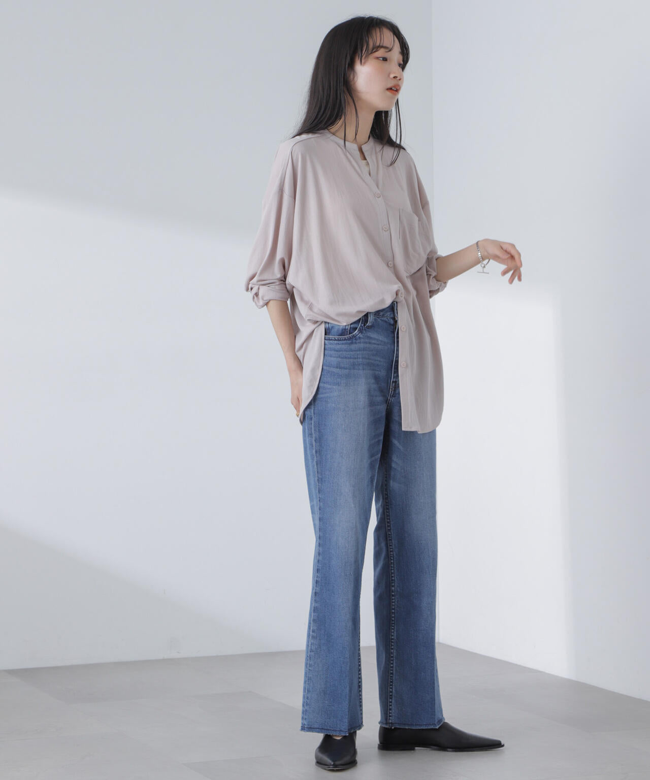 シアーカットワイドシャツ 6734123314