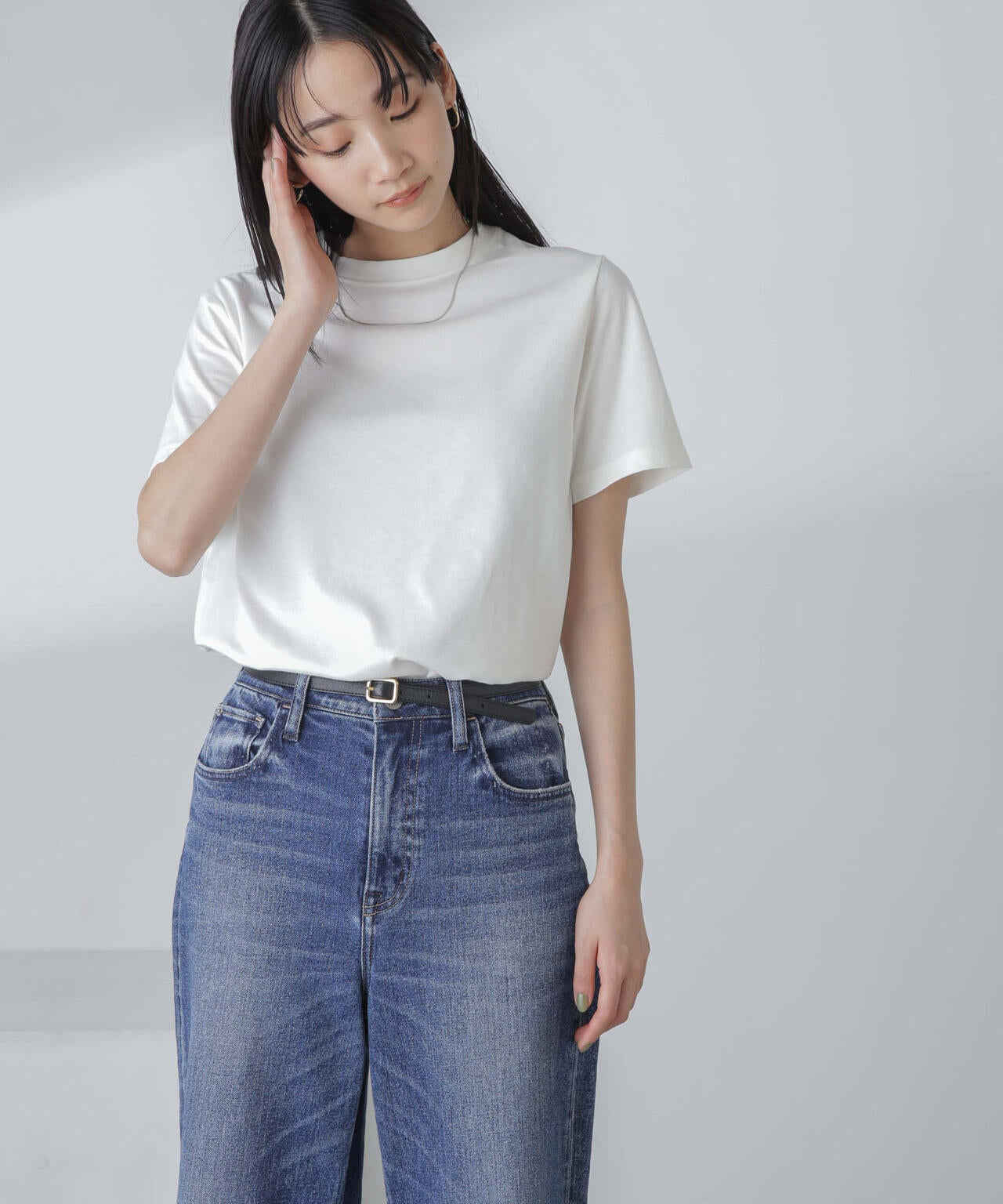 汗染み防止加工接触冷感半袖Tシャツ 6734124300