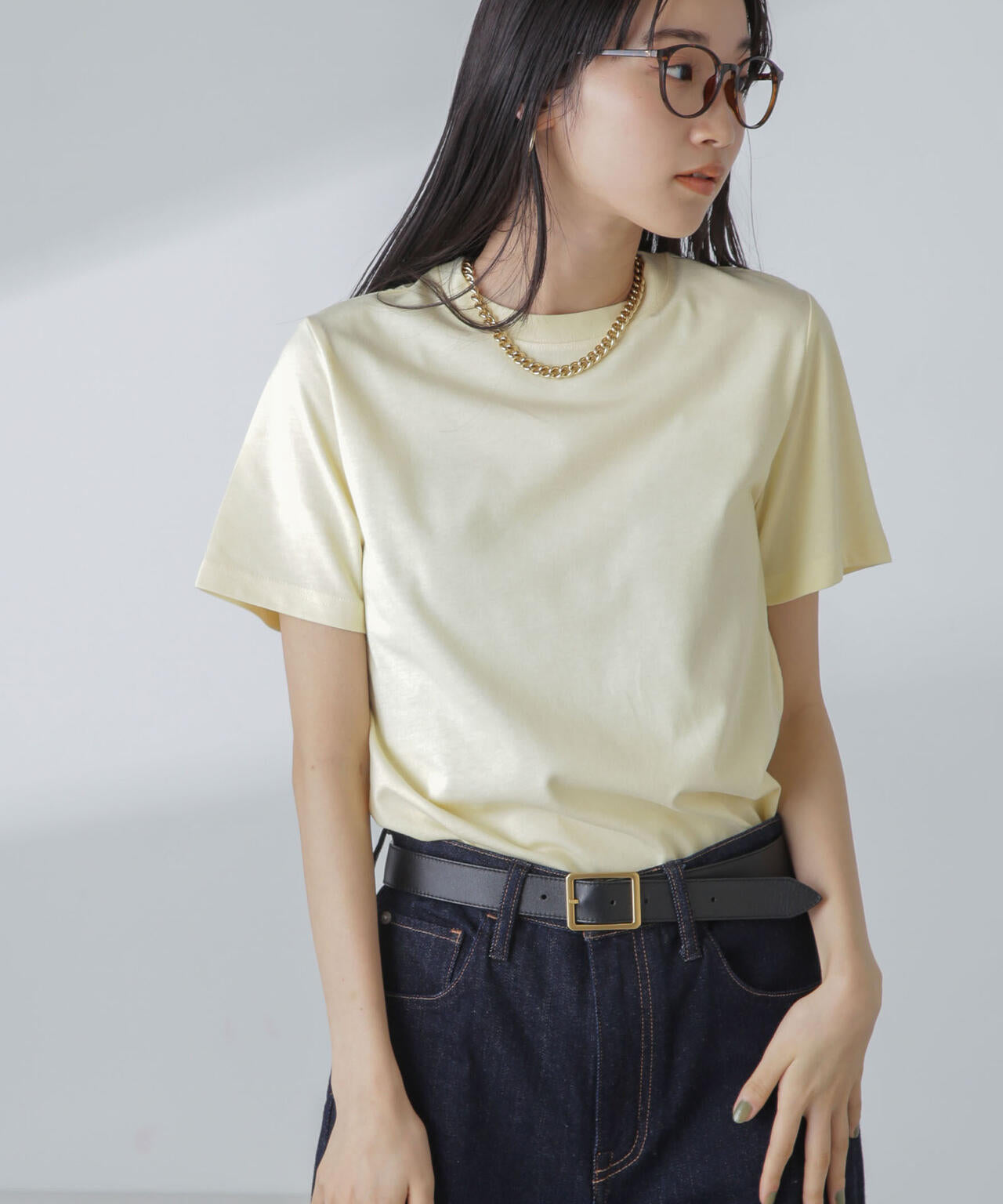 汗染み防止加工接触冷感半袖Tシャツ 6734124300