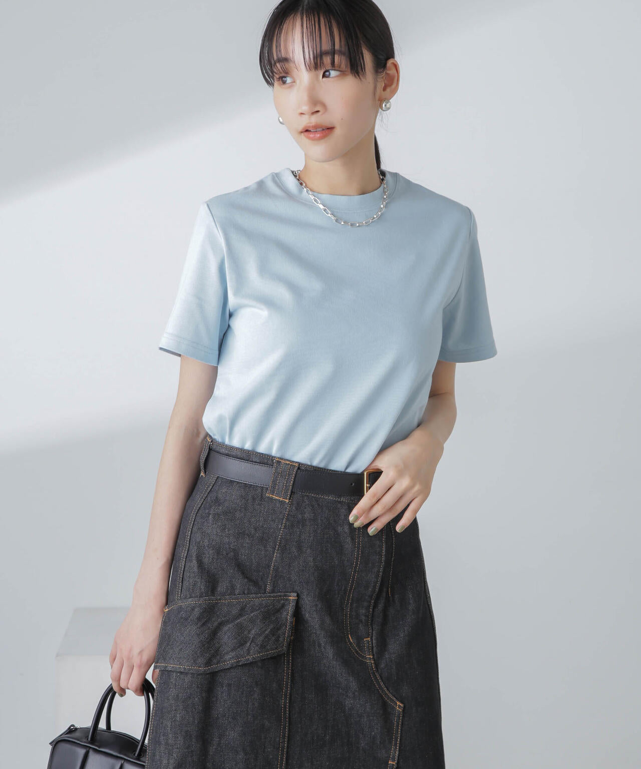 汗染み防止加工接触冷感半袖Tシャツ 6734124300