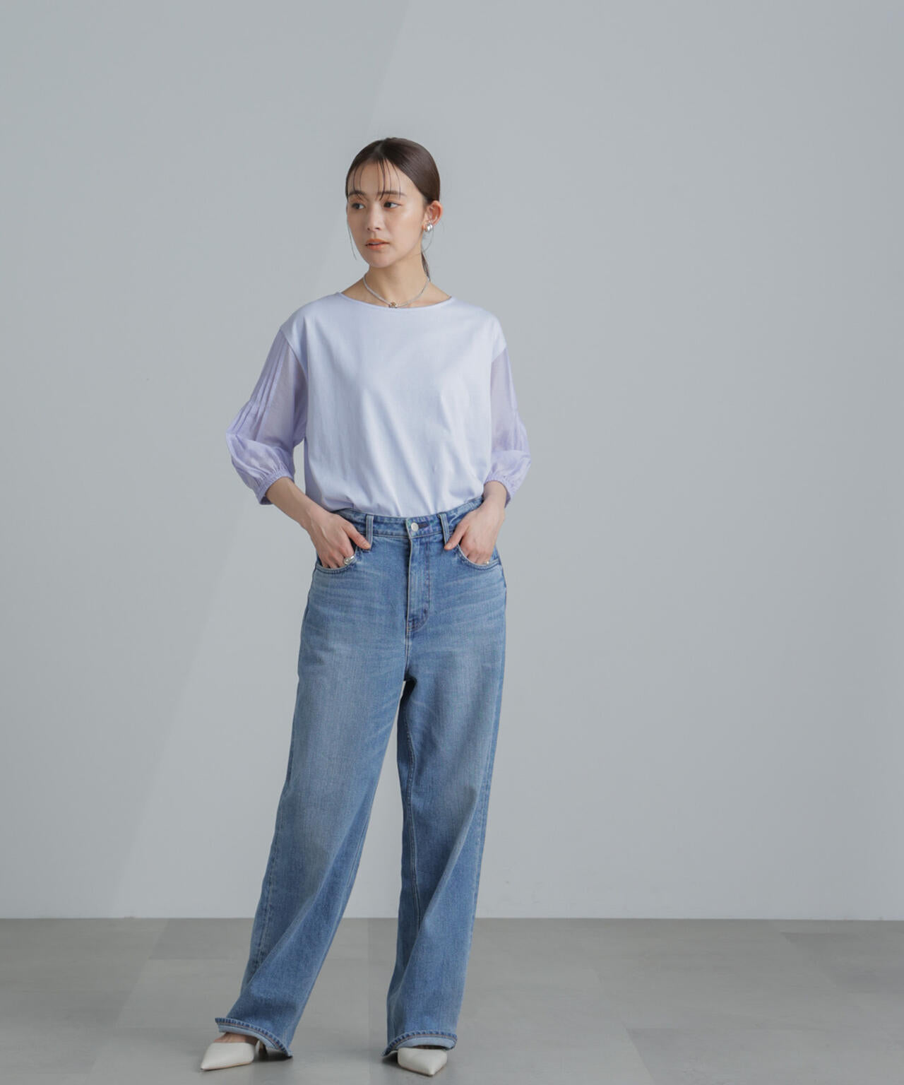 ピンタックスリーブカットプルオーバー 6734124310