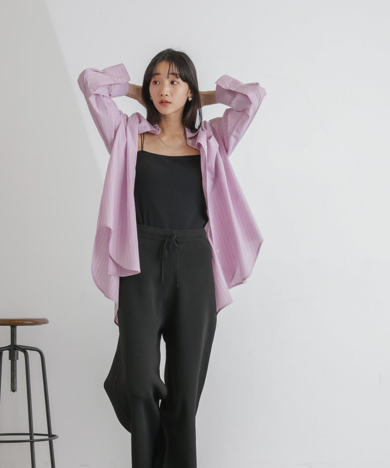 ニットリラクシーパンツ 6734127311