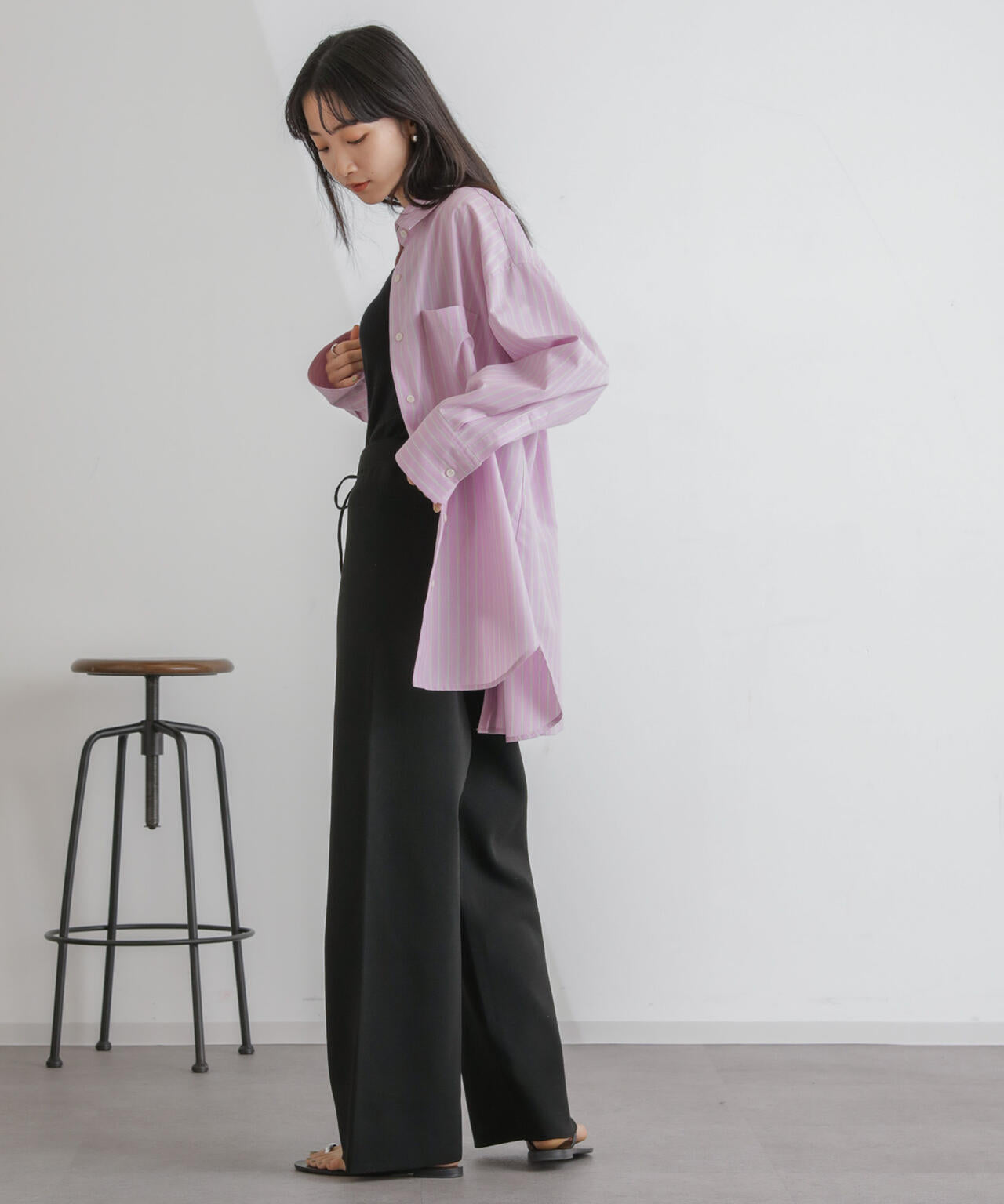 ニットリラクシーパンツ 6734127311