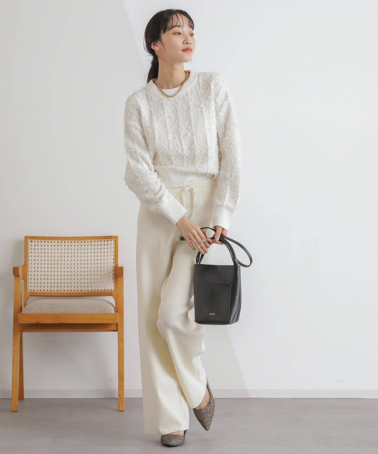 ニットリラクシーパンツ 6734127311