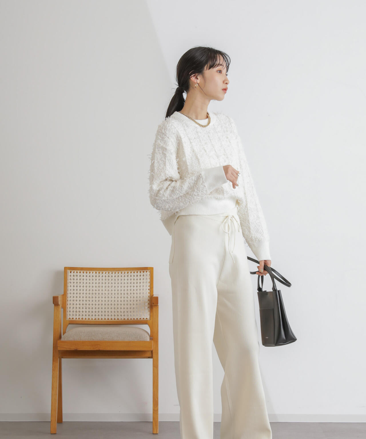 ニットリラクシーパンツ 6734127311