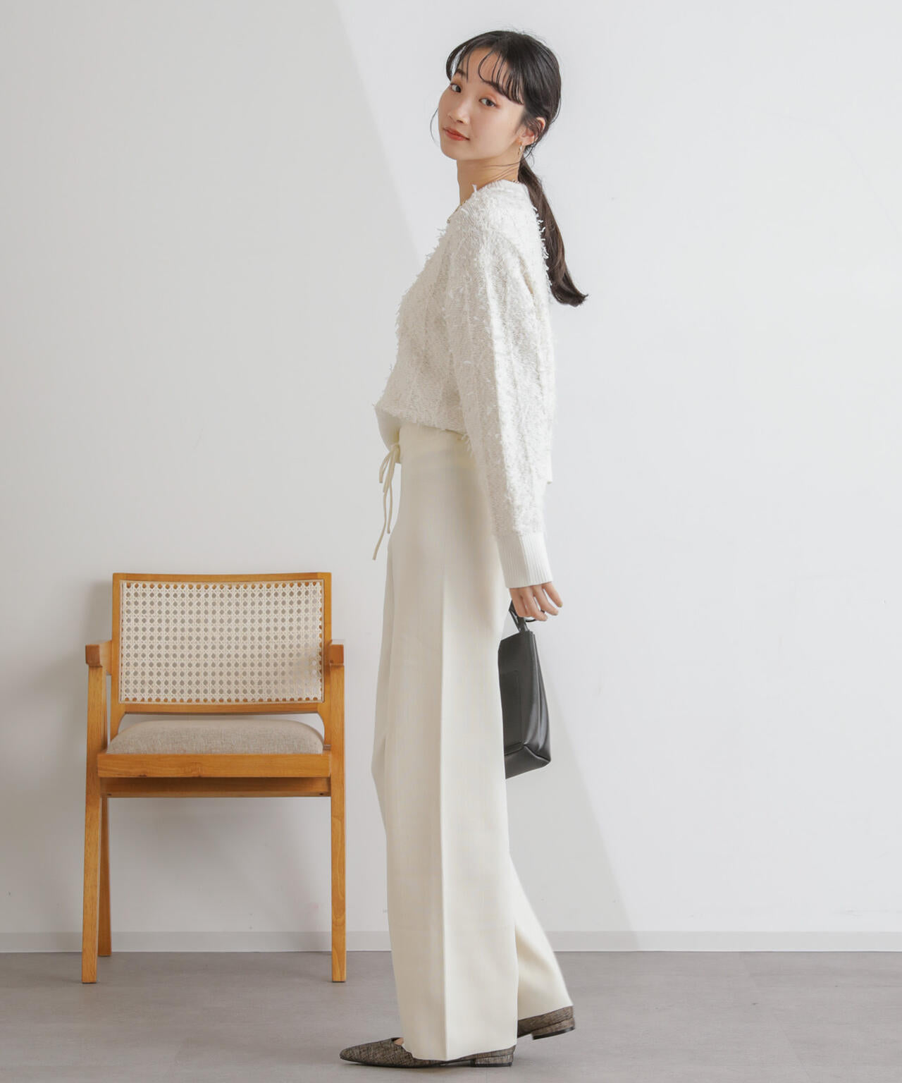 ニットリラクシーパンツ 6734127311