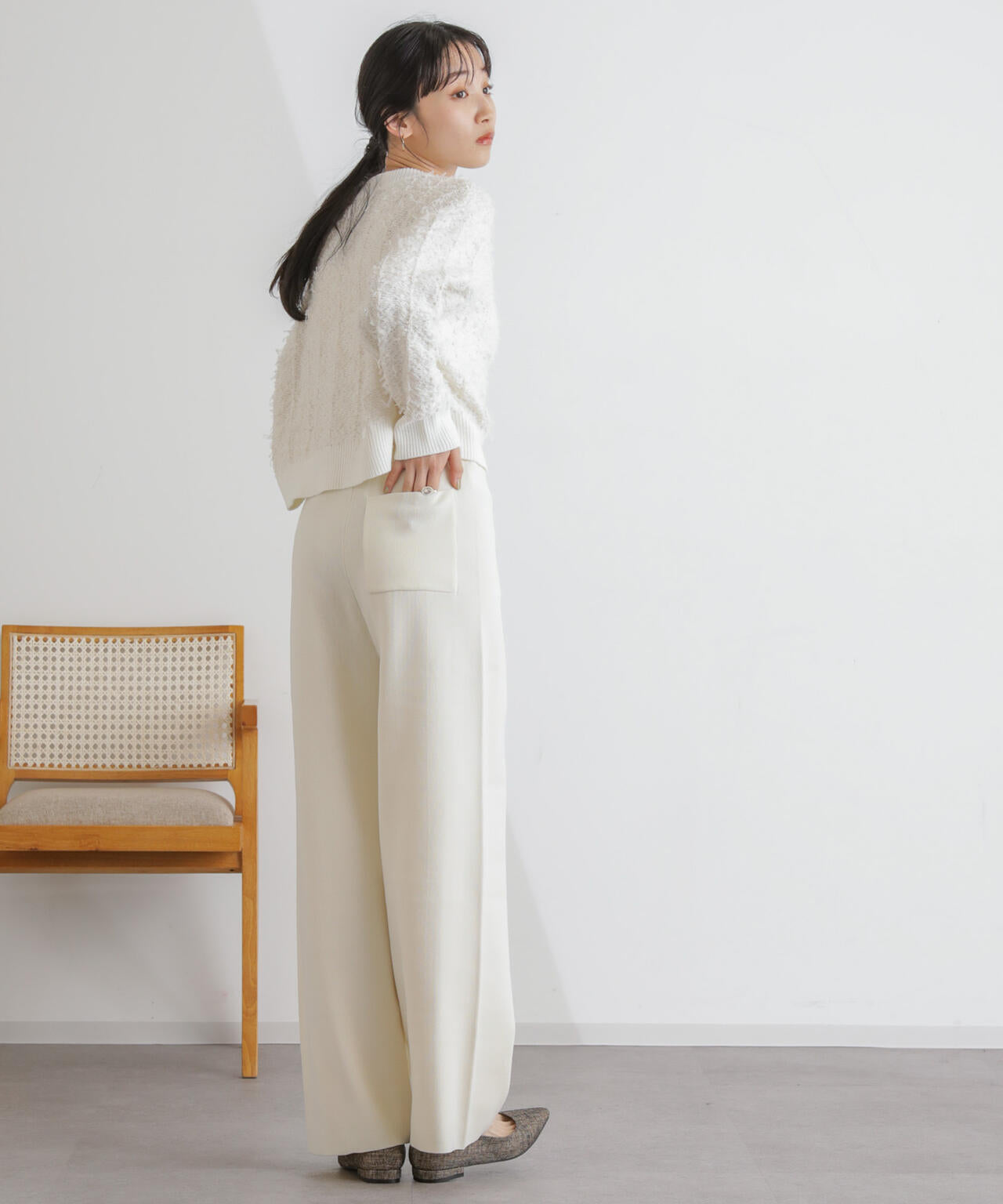 ニットリラクシーパンツ 6734127311