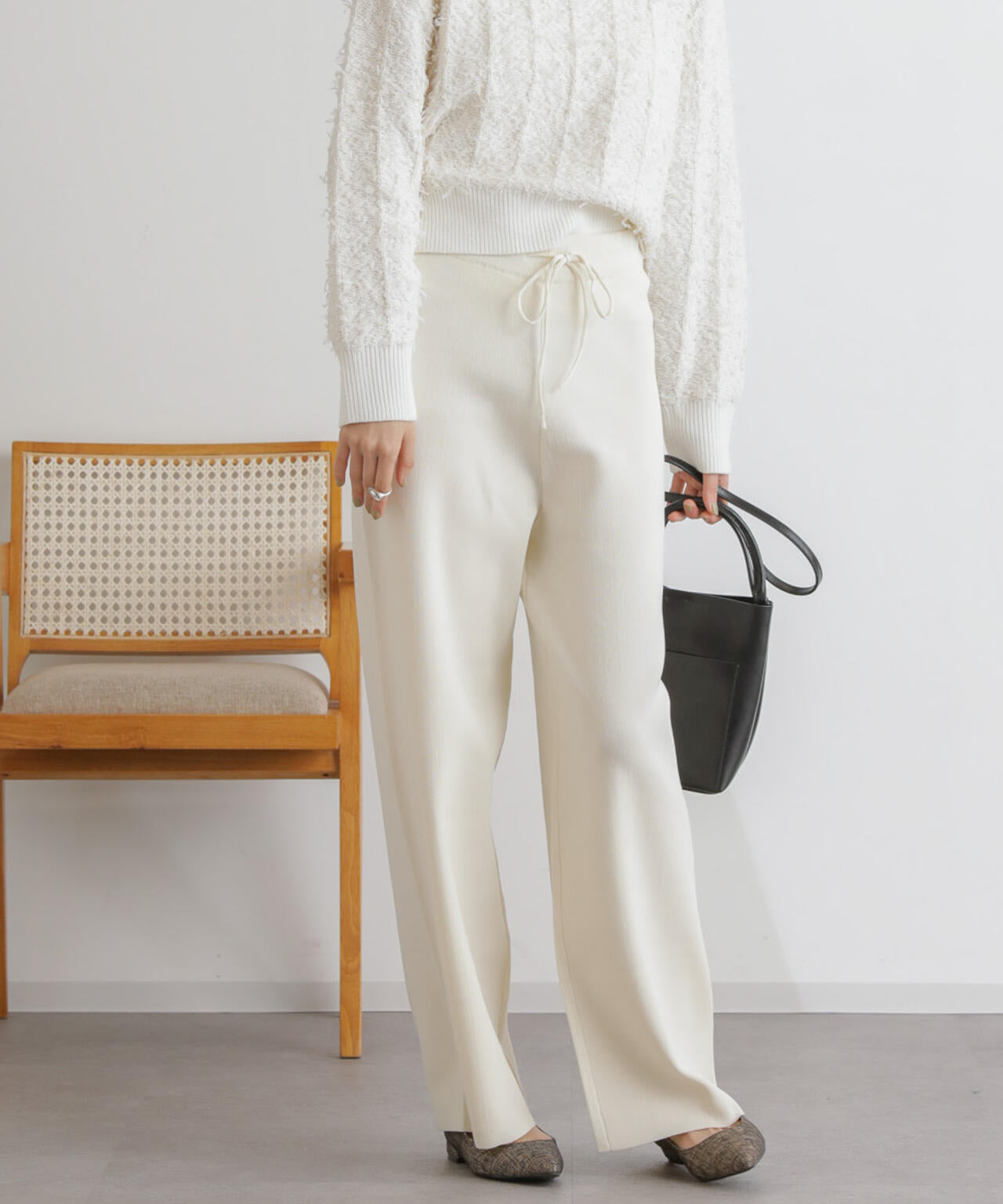 ニットリラクシーパンツ 6734127311