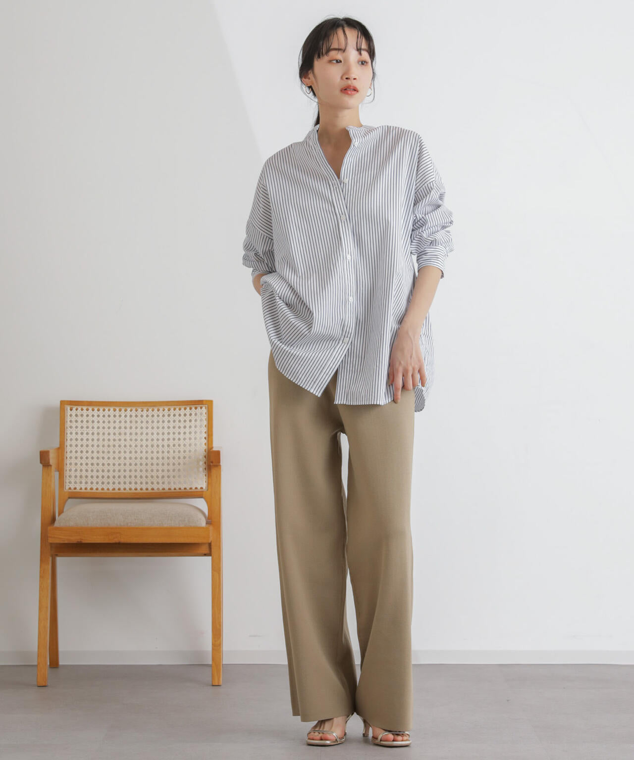 ニットリラクシーパンツ 6734127311