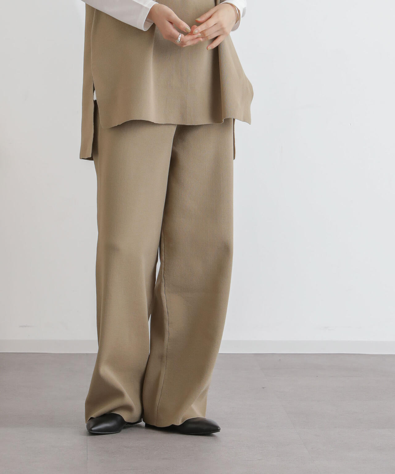 ニットリラクシーパンツ 6734127311