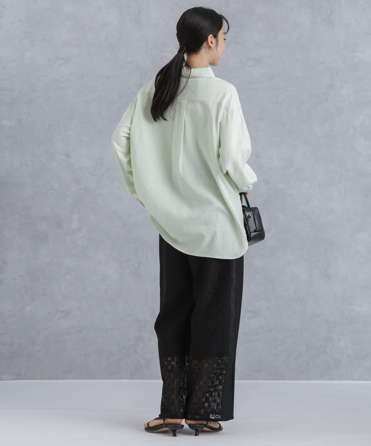 格子レースイージーパンツ(セットアップ可) 6734127314