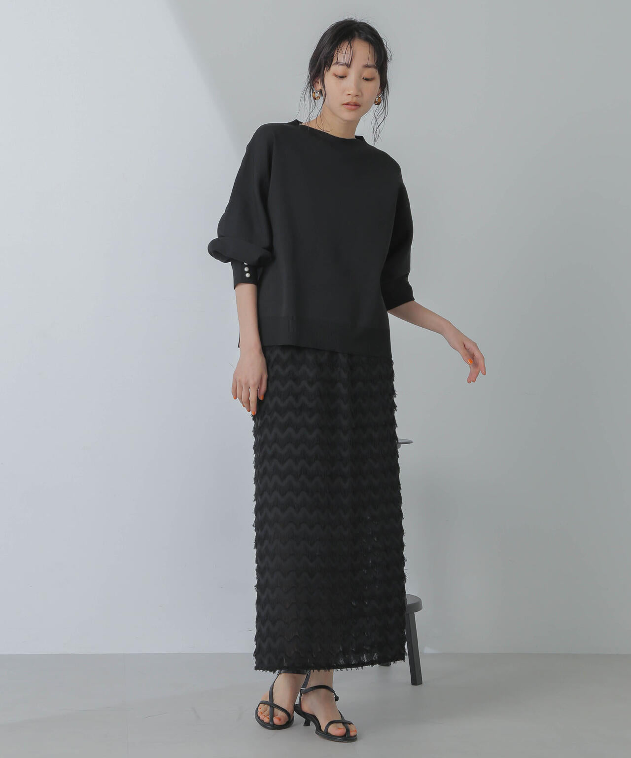 シャギーナロースカート 6734130310