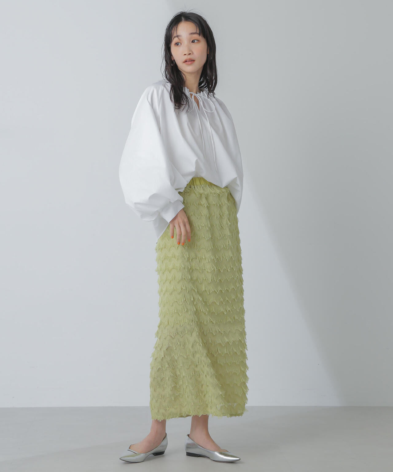 シャギーナロースカート 6734130310