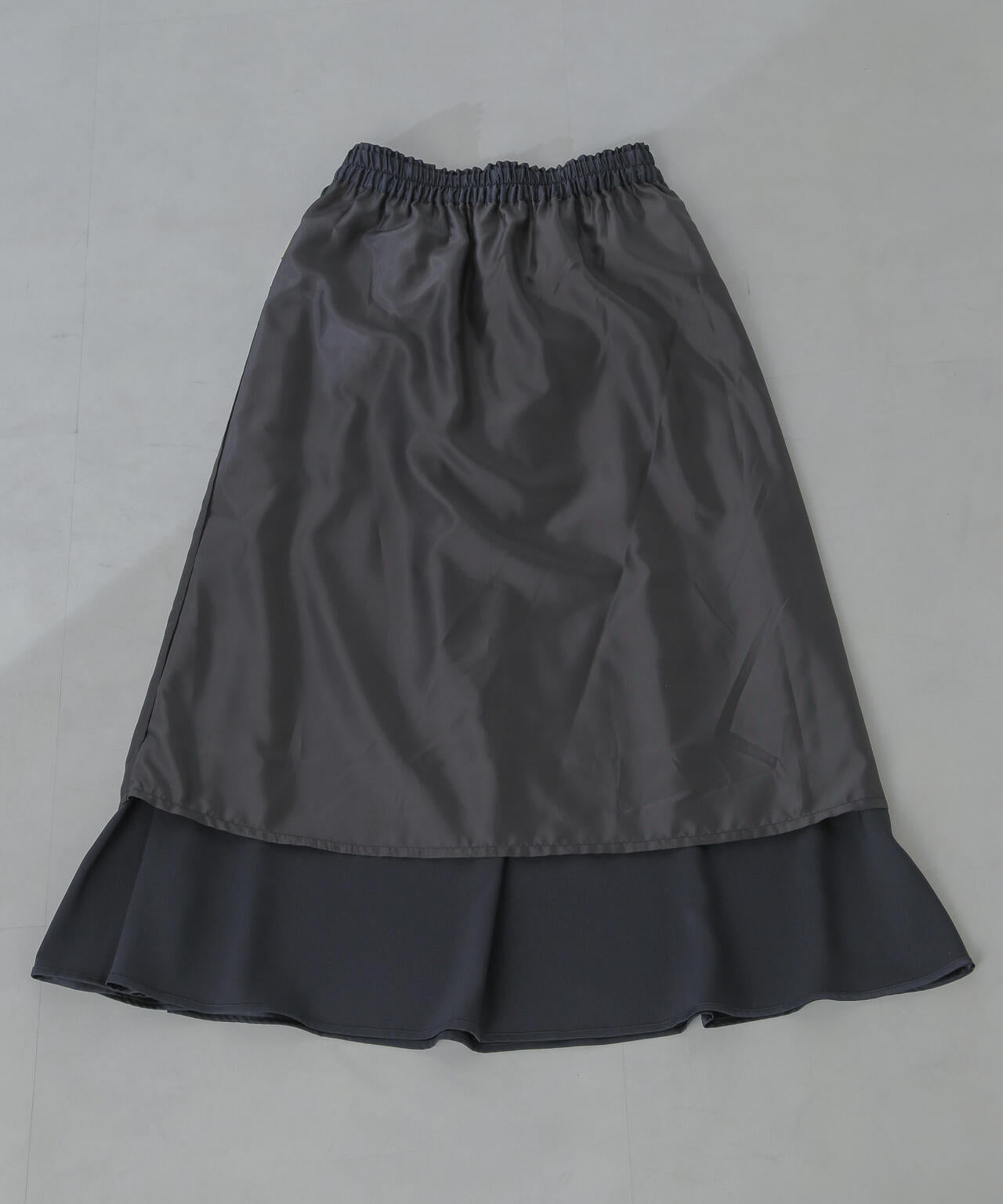 サテンギャザースカート(セットアップ可) 6734130311