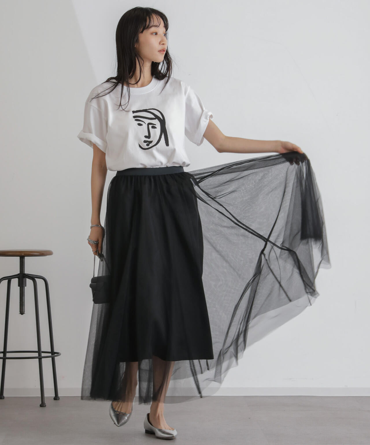 2wayレイヤードチュールスカート 6734130313