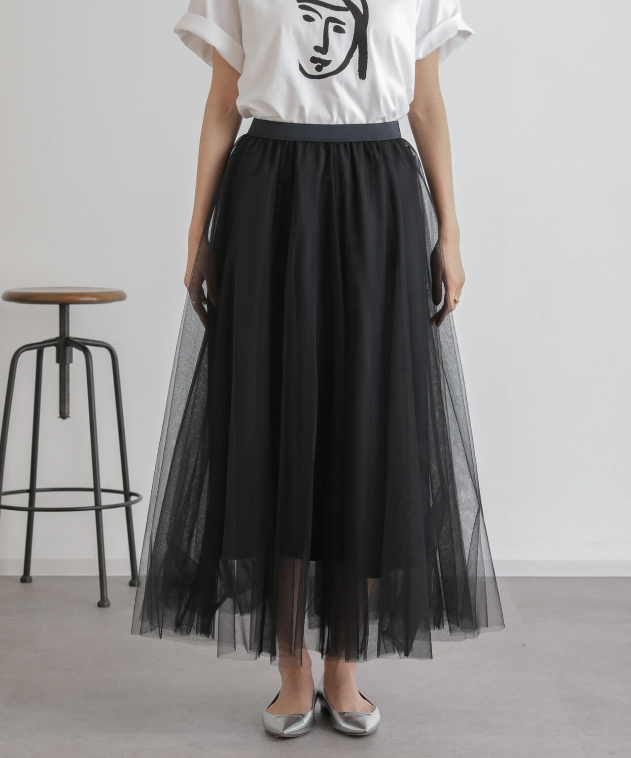 2wayレイヤードチュールスカート 6734130313
