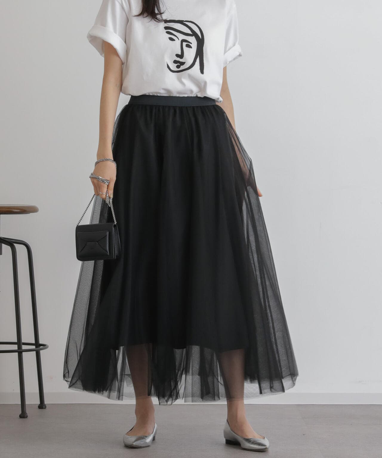 2wayレイヤードチュールスカート 6734130313