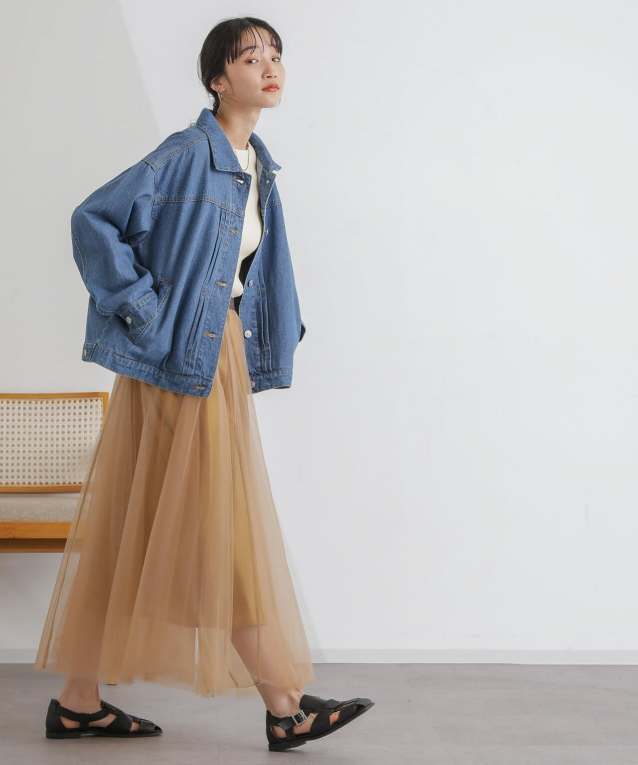 2wayレイヤードチュールスカート 6734130313