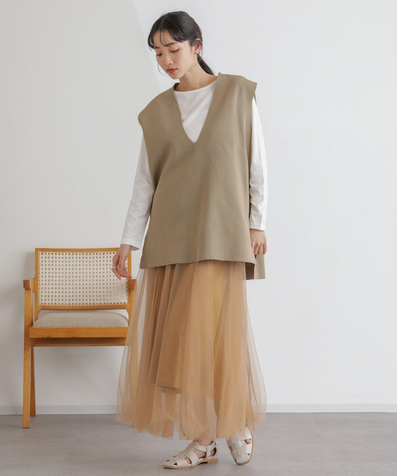 2wayレイヤードチュールスカート 6734130313