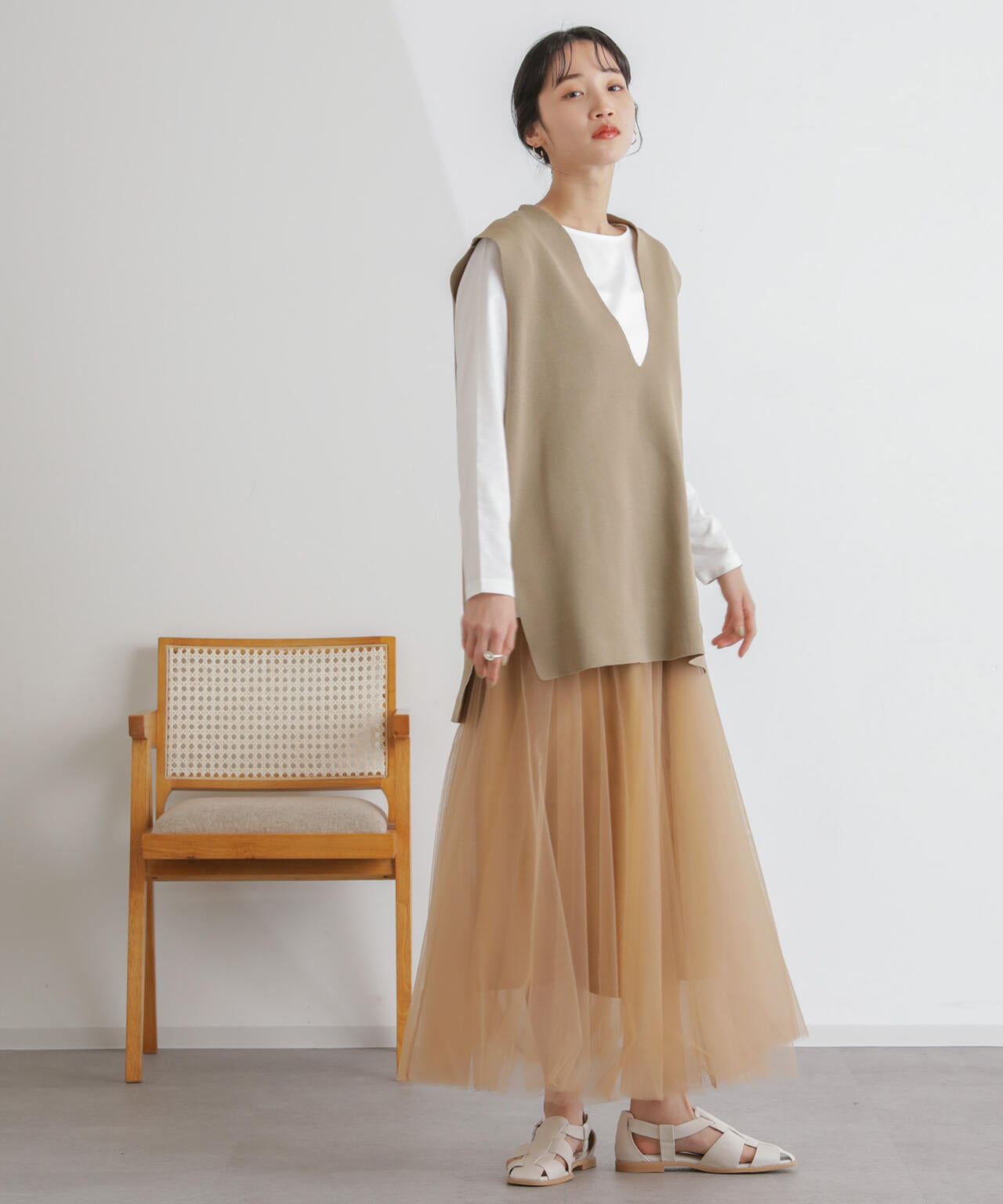 2wayレイヤードチュールスカート 6734130313