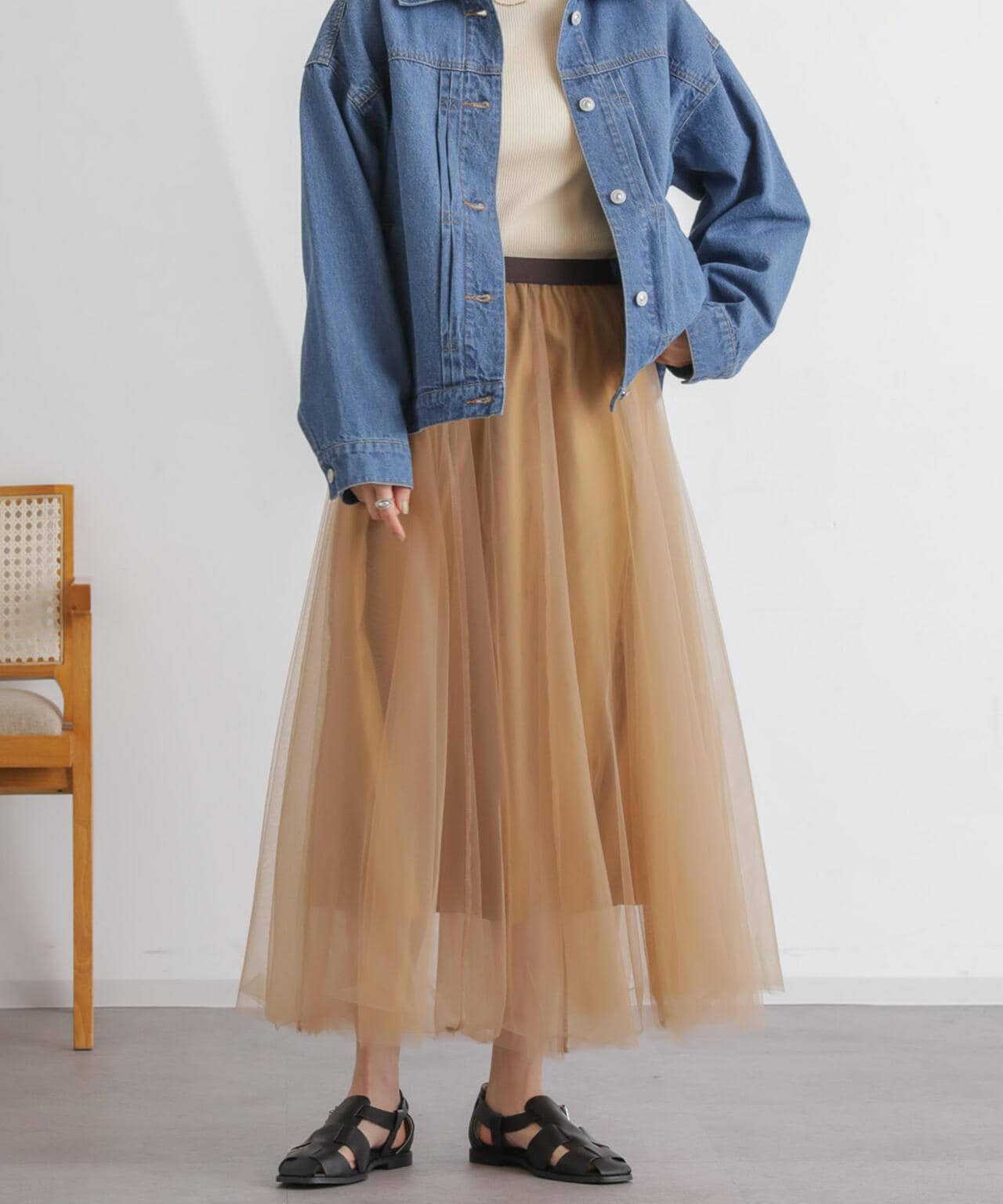 2wayレイヤードチュールスカート 6734130313