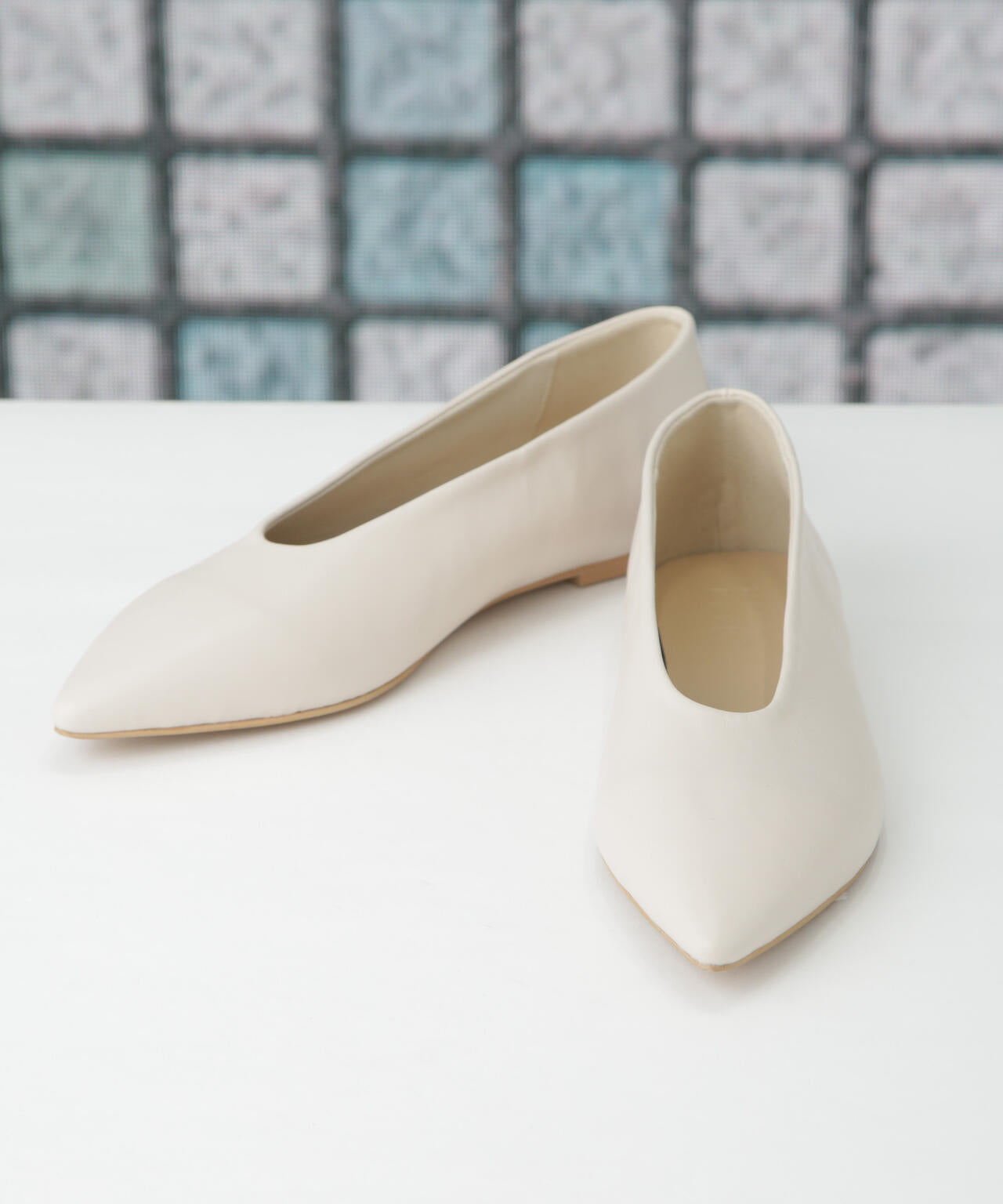 ポインテッドフラットパンプス 6734133303