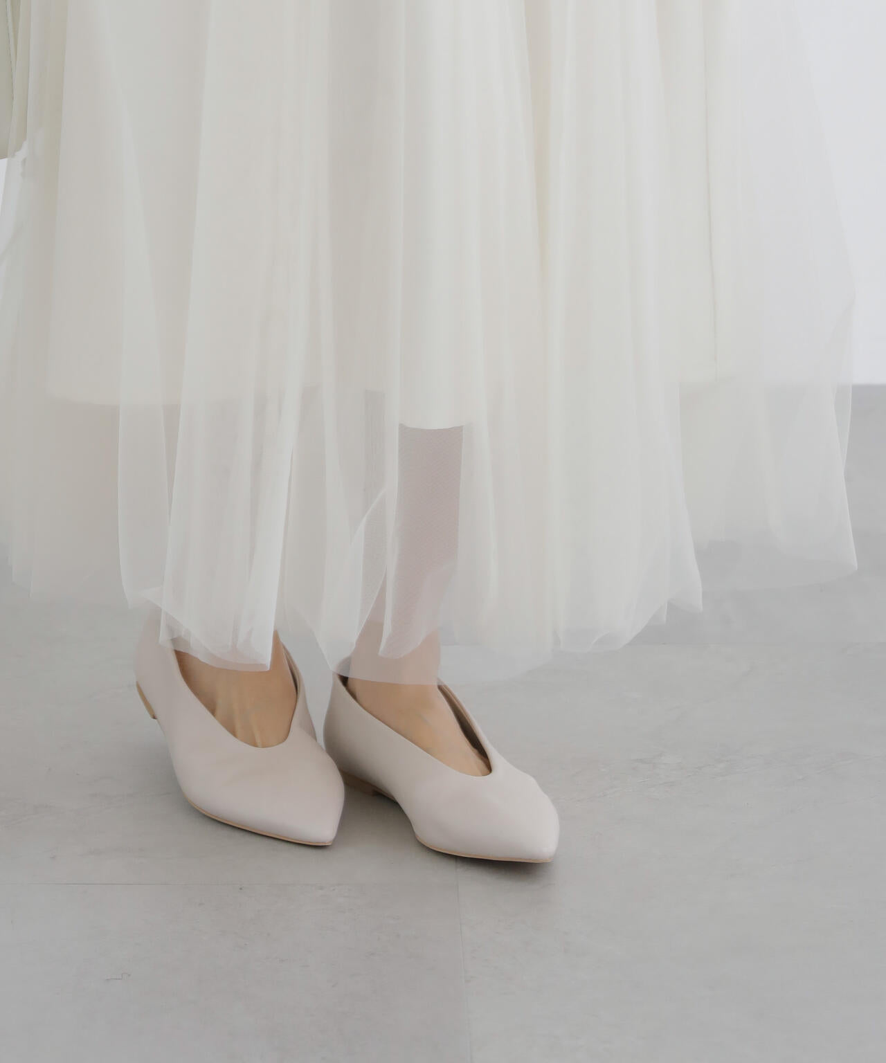 ポインテッドフラットパンプス 6734133303