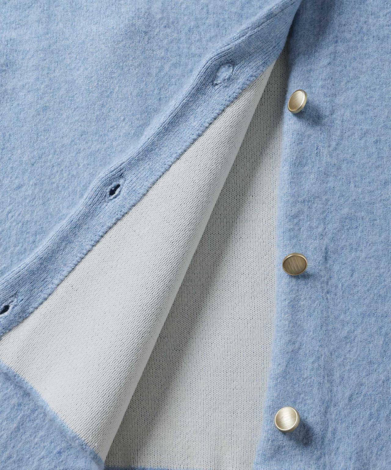 配色起毛ニットジャケット 6734216307