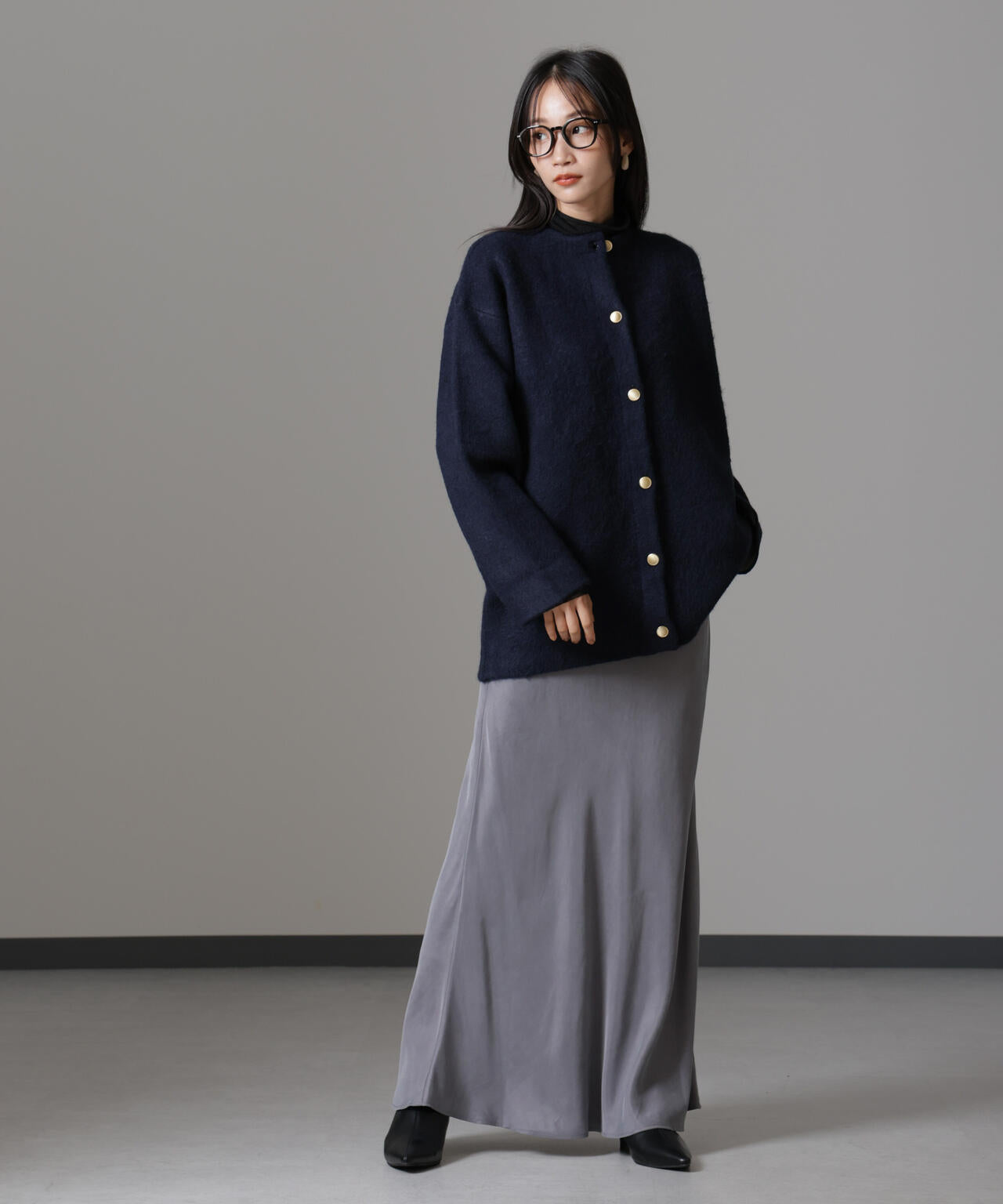 配色起毛ニットジャケット 6734216307