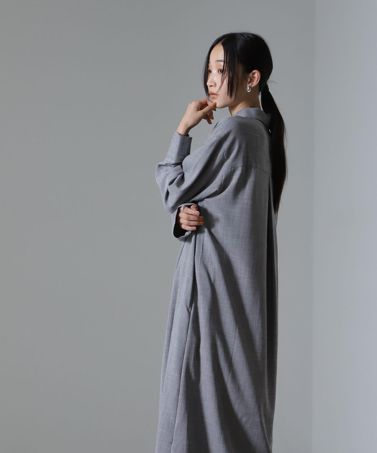 スキッパーロングワンピース(セットアップ可) 6734219317