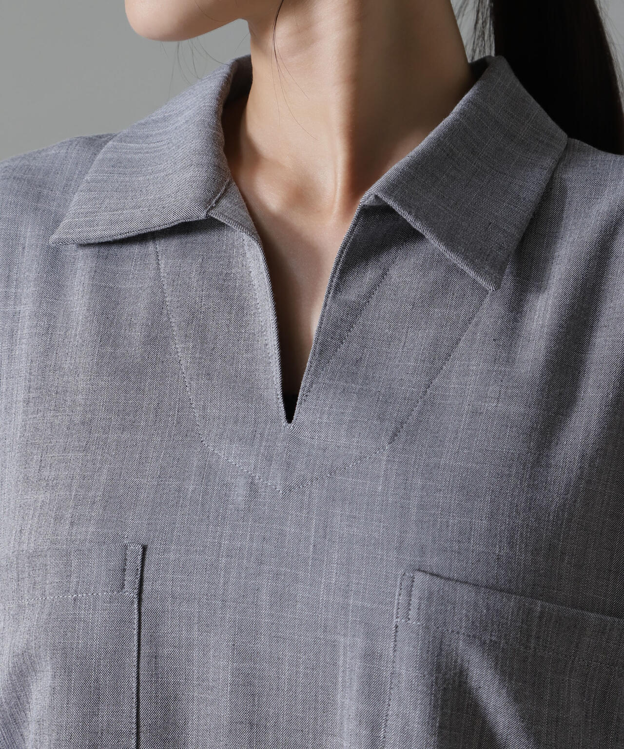 スキッパーロングワンピース(セットアップ可) 6734219317