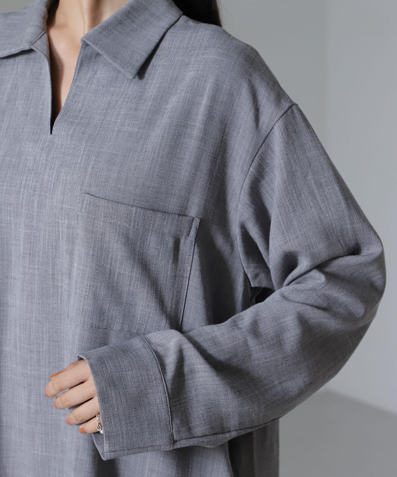 スキッパーロングワンピース(セットアップ可) 6734219317