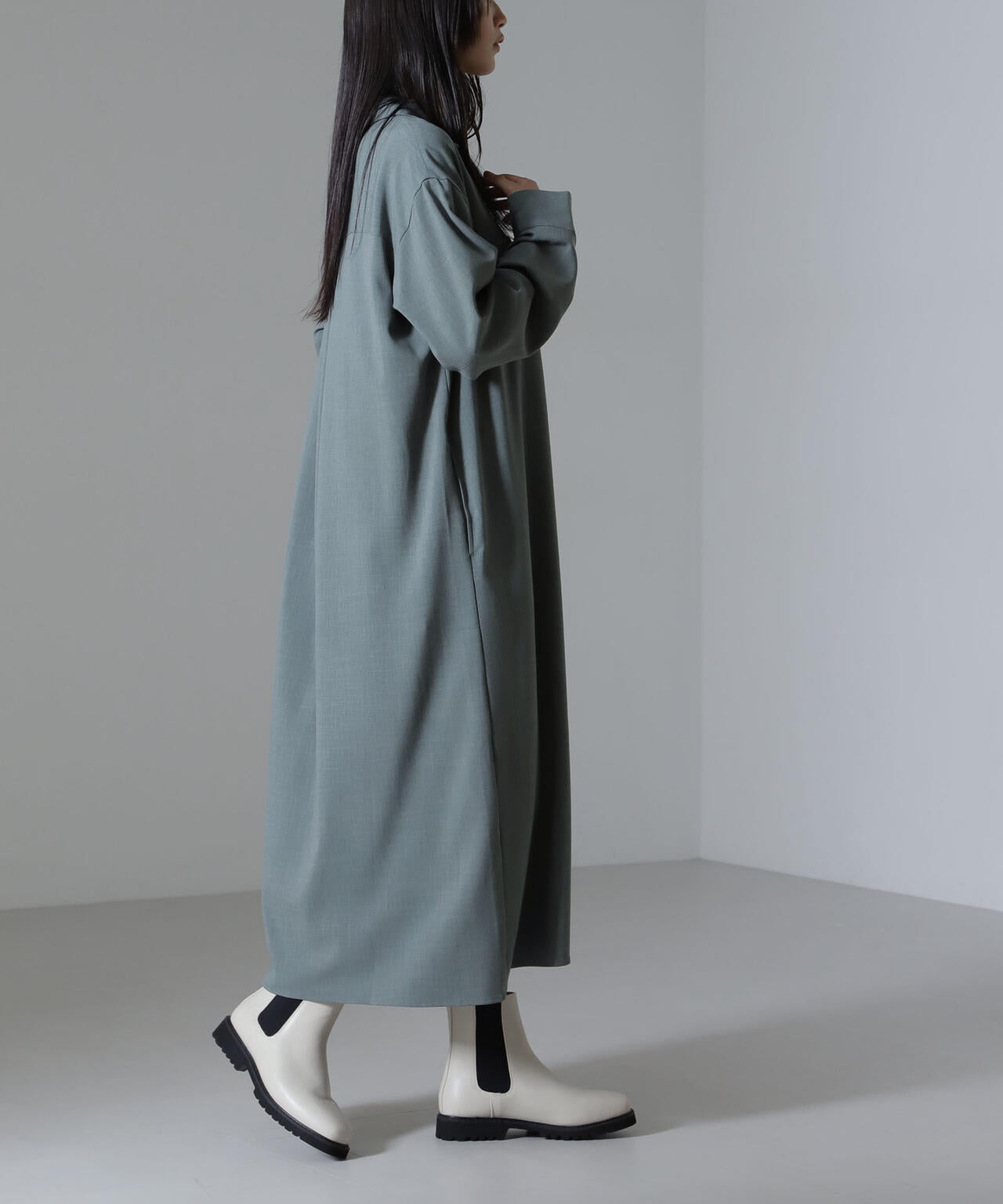 スキッパーロングワンピース(セットアップ可) 6734219317