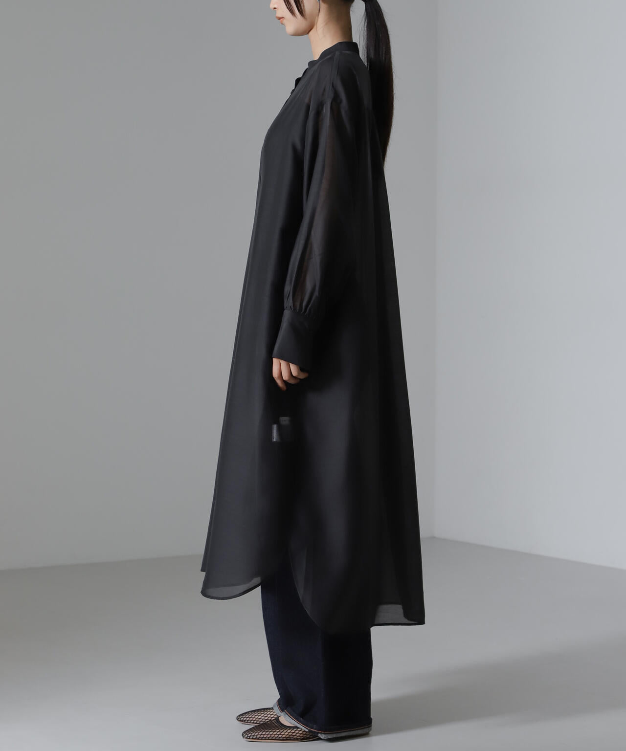 シアーマキシシャツワンピース 6734219318