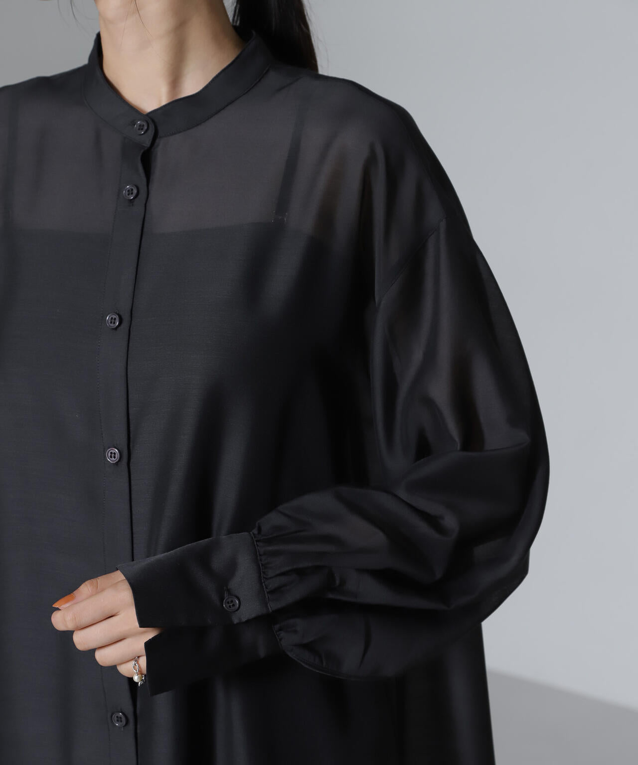 シアーマキシシャツワンピース 6734219318