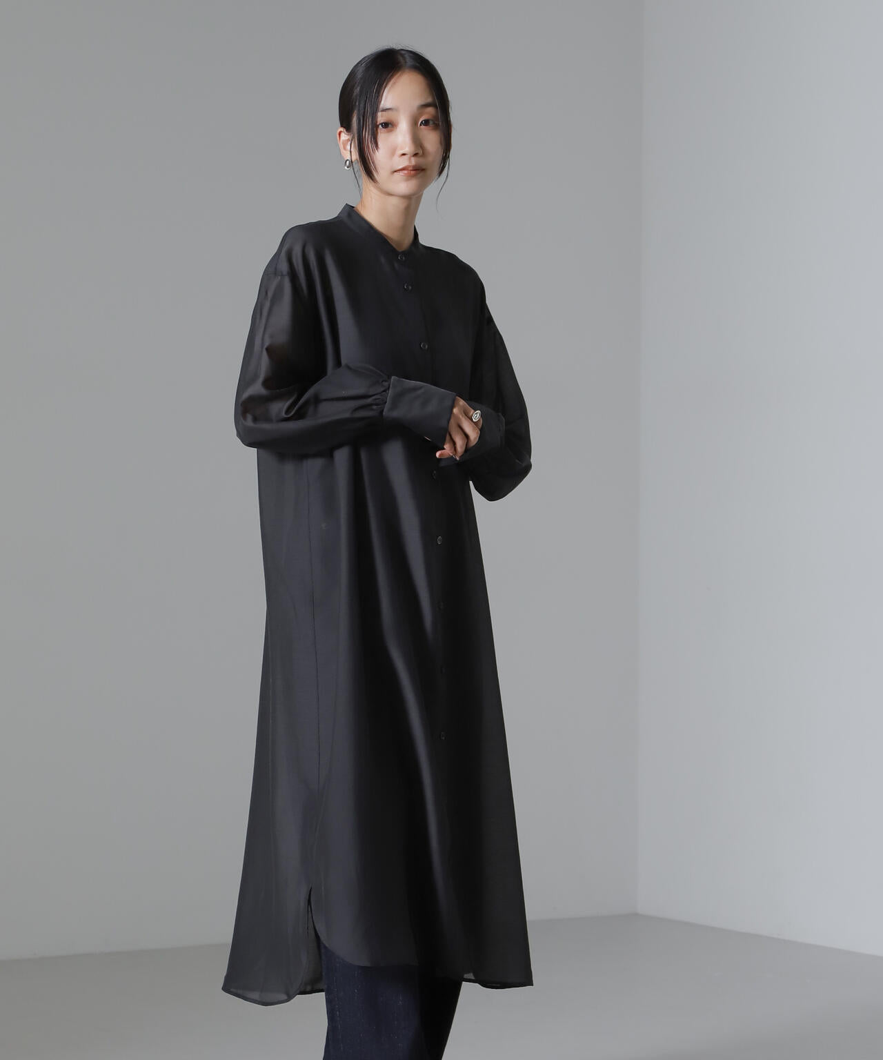 シアーマキシシャツワンピース 6734219318