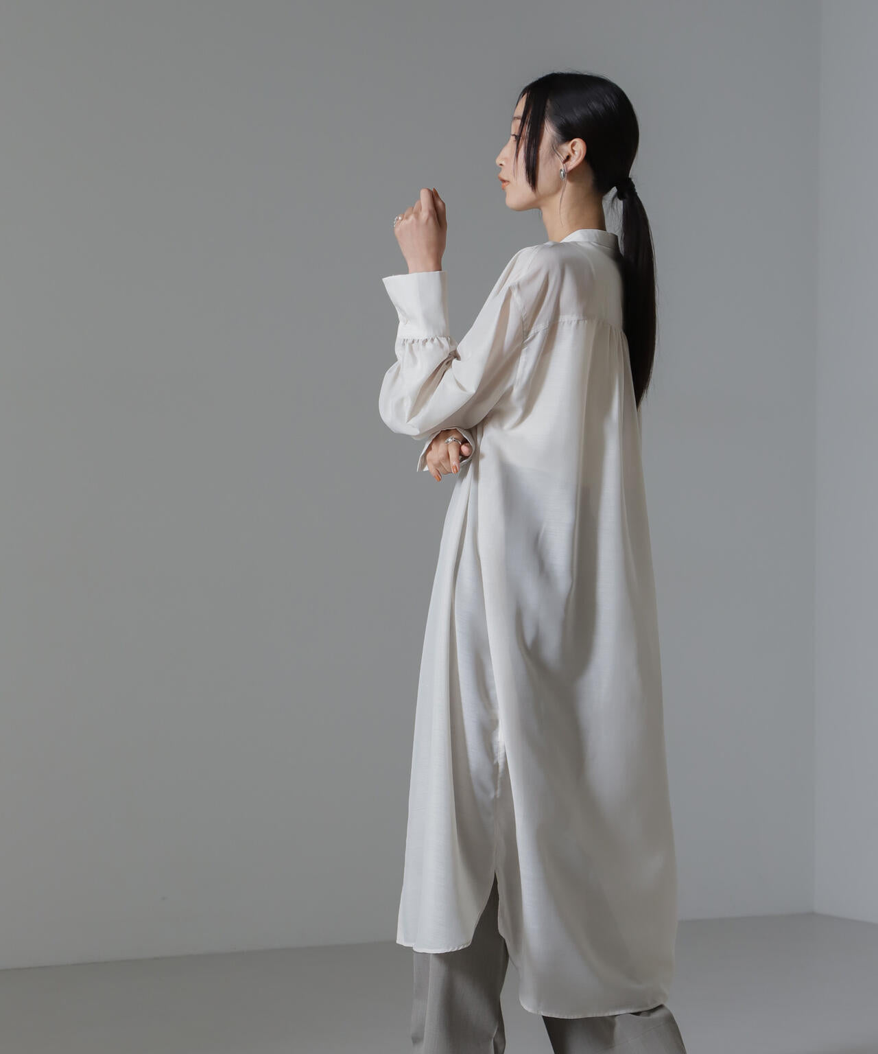 シアーマキシシャツワンピース 6734219318