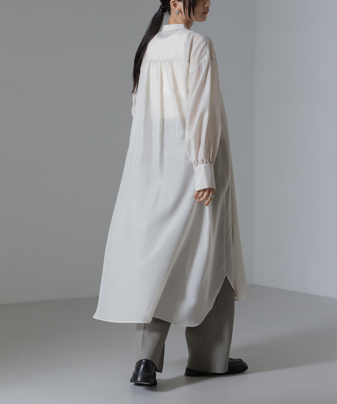 シアーマキシシャツワンピース 6734219318