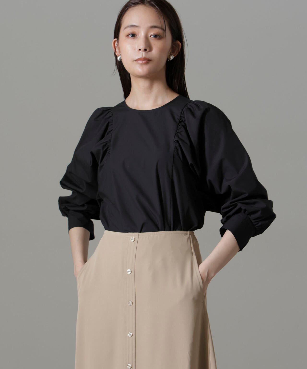 ボリュームスリーブブラウス 6734220300