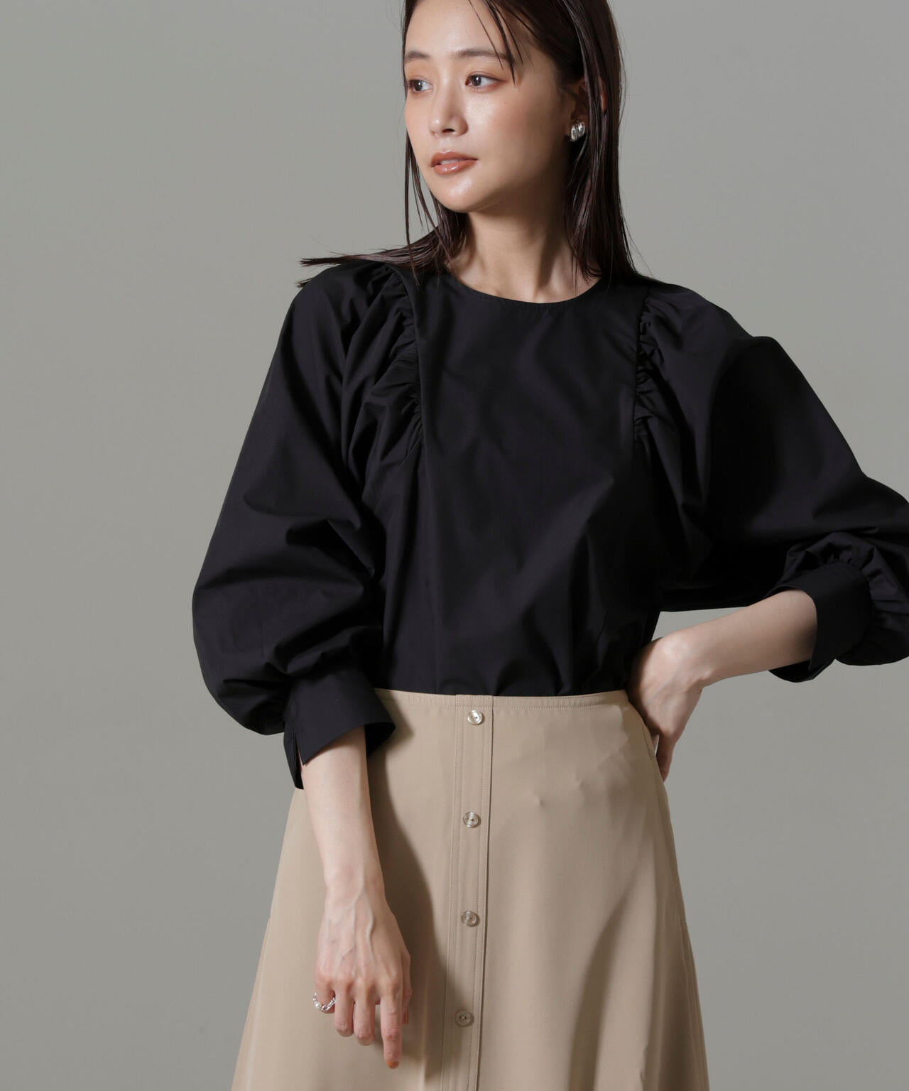 ボリュームスリーブブラウス 6734220300