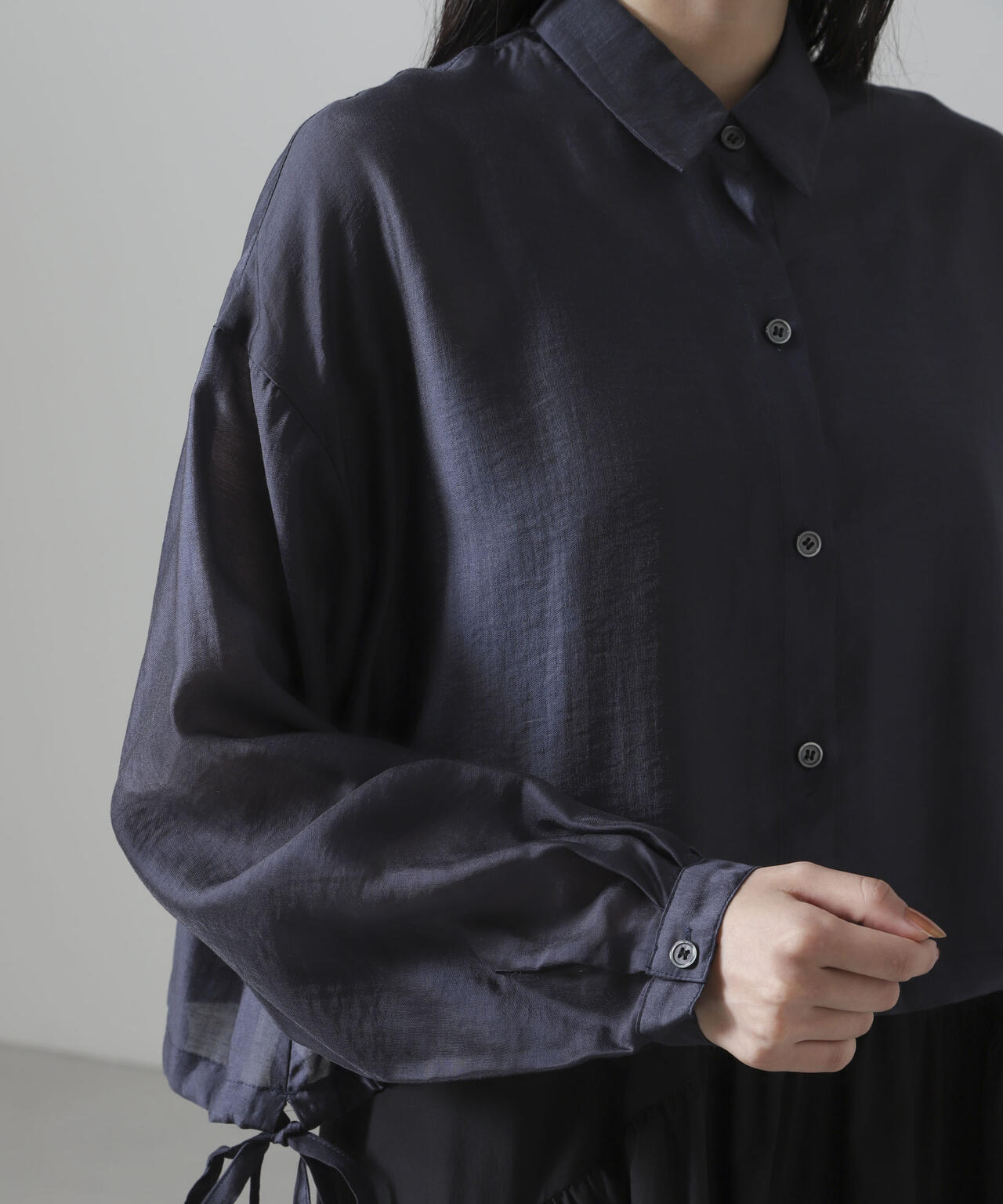 オーガンジードロストシャツ(セットアップ可) 6734220302